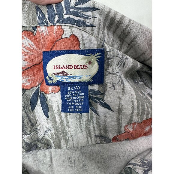 Vintage mens Hawaiian shirt silk blend by Island Blue Size 4X - Picture 7 of 7